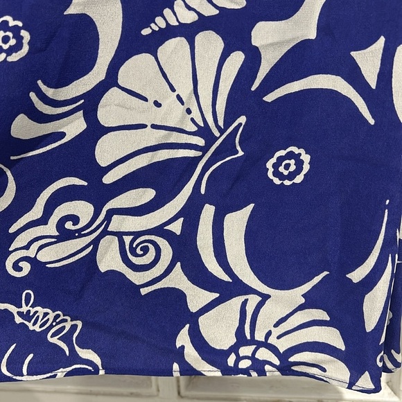 NWT Lilly Pulitzer Silk Dusk Tank Top in Spectrum Blue Tide Pools Print - XS - Picture 7 of 10